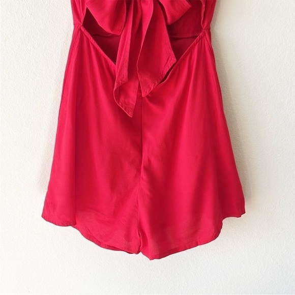 Lulus Roxanna Red Tie Back Romper - Picture 8 of 13